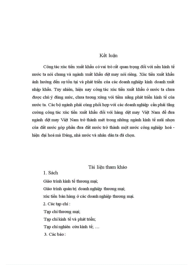 image for page Tăng cường công tác xúc tiến xuất khẩu hàng dệt may của Việt Nam