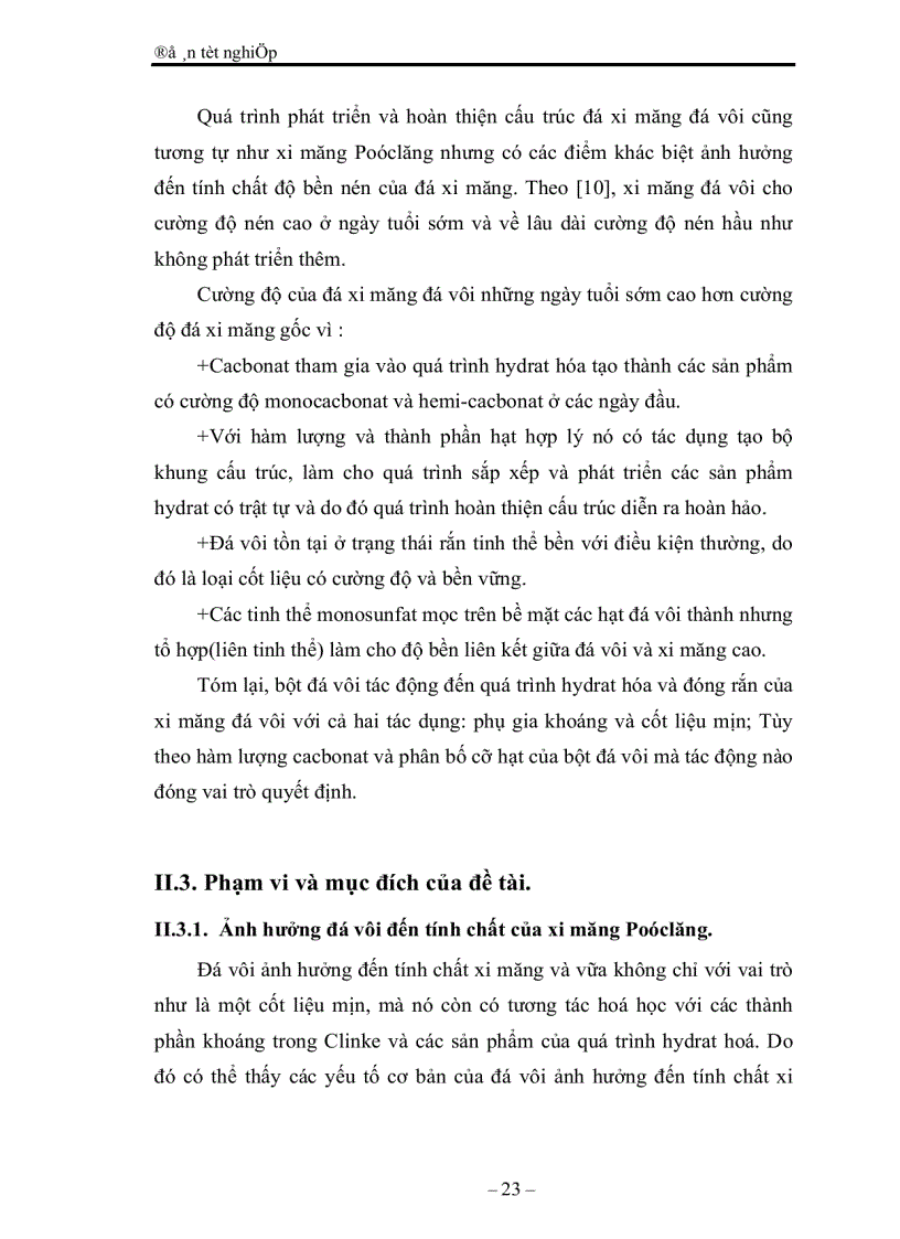 image for page Khảo sát ảnh hưởng của đá vôi đến tính chất xi măng và vữa