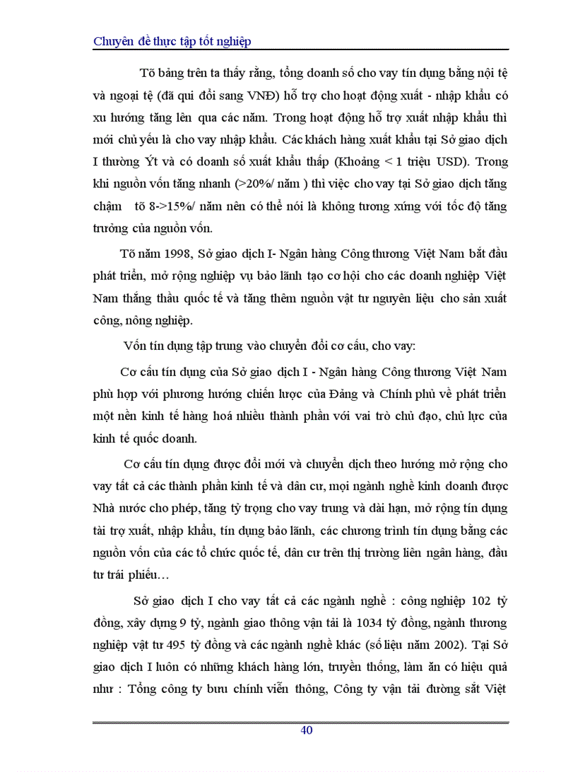 image for page Hoàn thiện nghiệp vụ cho vay của Sở giao dịch I Ngân hàng Công thương Việt Nam 1