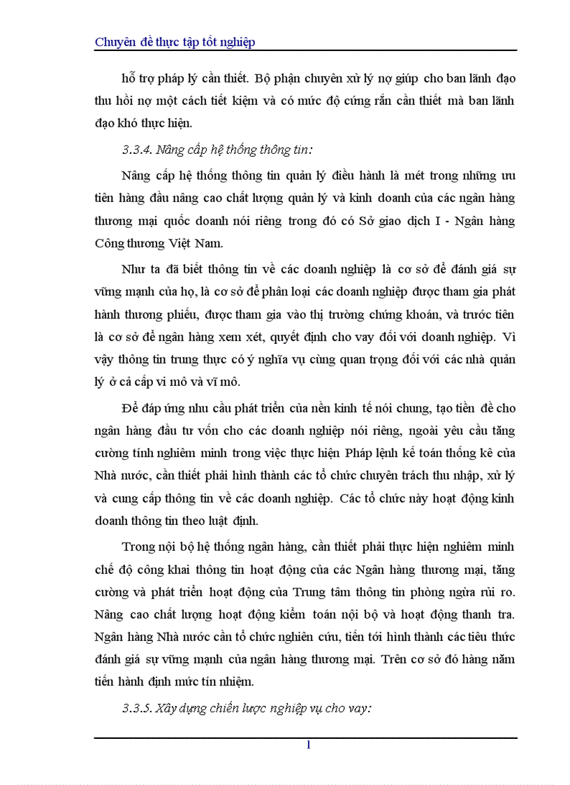 image for page Hoàn thiện nghiệp vụ cho vay của Sở giao dịch I Ngân hàng Công thương Việt Nam 1