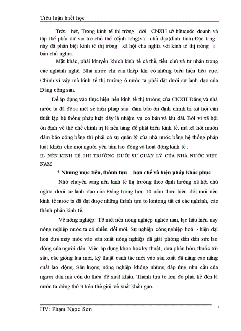 image for page Vận dụng quan điểm trong triết học Mác Lê Nin để phân tích quá trình chuyển đổi sang nền kinh tế thị trường ở Việt Nam