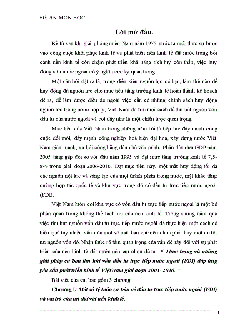 image for page Thực trạng và những giải pháp cơ bản thu hút vốn đầu tư trực tiếp nước ngoài FDI đáp ứng yêu cầu phát triển kinh tế Việt Nam giai đoạn 2001 2010 1