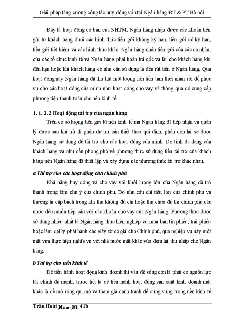 image for page Giải pháp tăng cường công tác huy động vốn tại Ngân hàng Đầu tư và Phát triển thành phố Hà nội 1