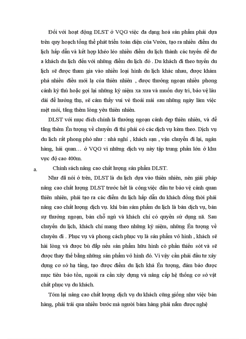 image for page phưong hướng và giải pháp phát triển du lịch sinh thái tại vườn quốc gia Ba vì