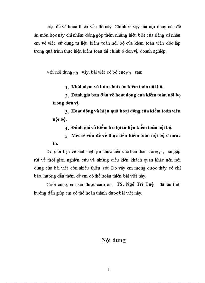 image for page Tìm hiểu việc kiểm toán viên độc lập sử dụng tư liệu của kiểm toán viên nội bộ trong kiểm toán tài chính