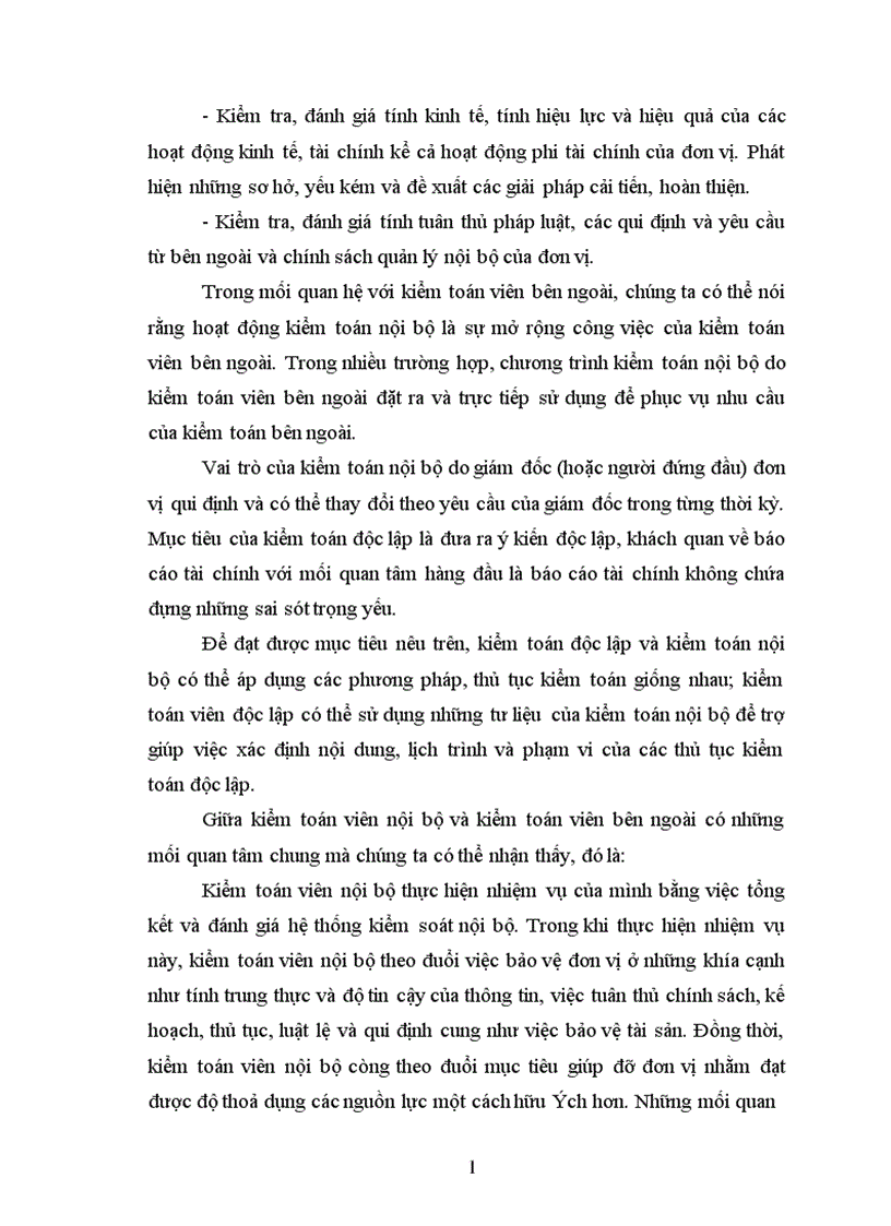 image for page Tìm hiểu việc kiểm toán viên độc lập sử dụng tư liệu của kiểm toán viên nội bộ trong kiểm toán tài chính