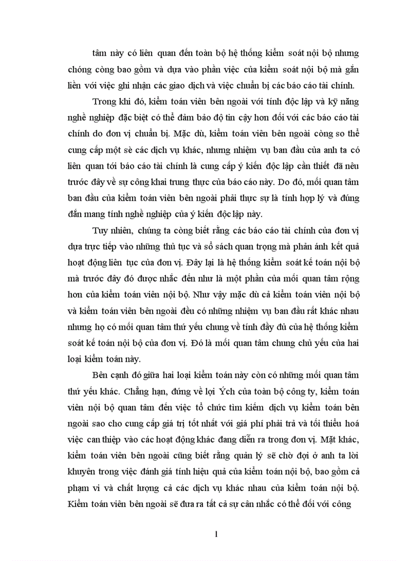 image for page Tìm hiểu việc kiểm toán viên độc lập sử dụng tư liệu của kiểm toán viên nội bộ trong kiểm toán tài chính