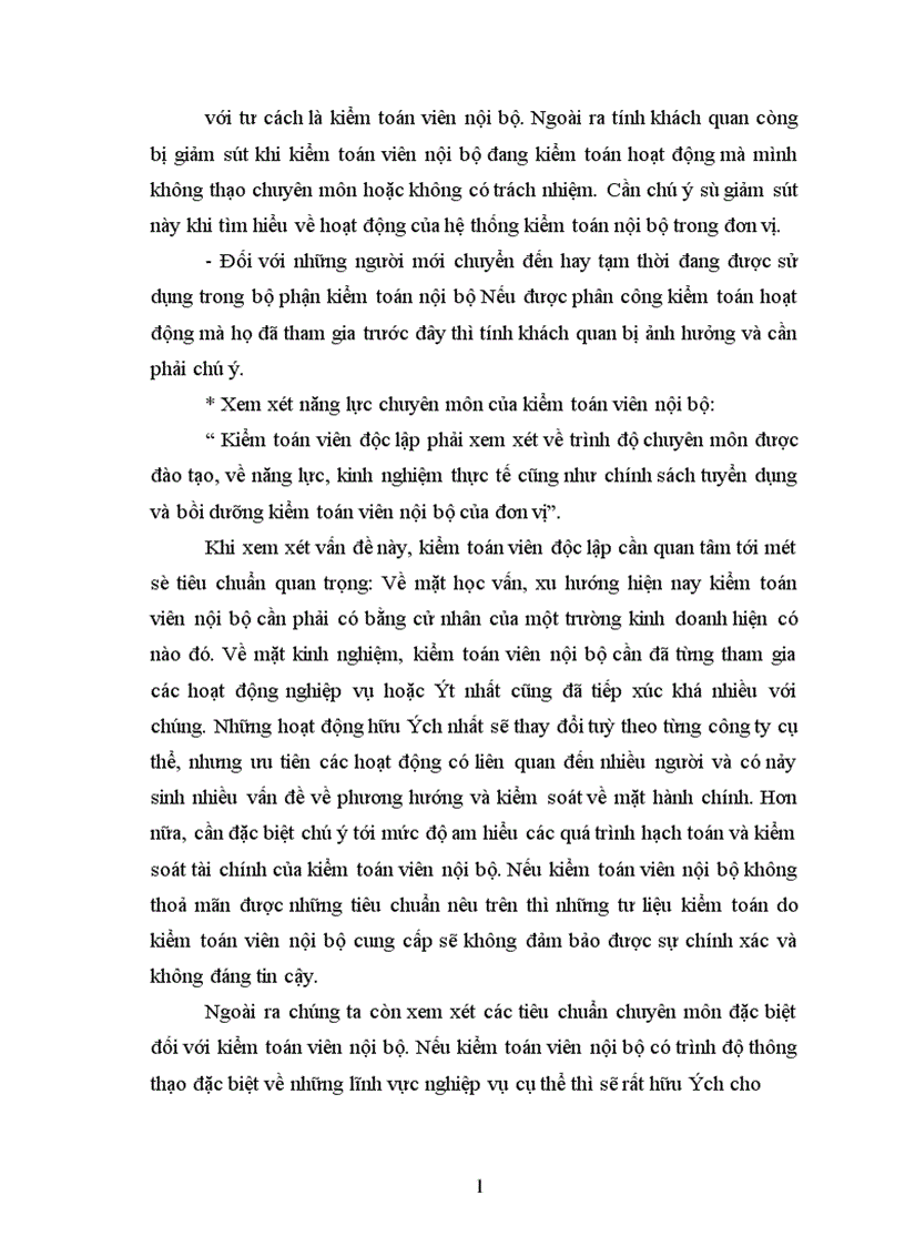 image for page Tìm hiểu việc kiểm toán viên độc lập sử dụng tư liệu của kiểm toán viên nội bộ trong kiểm toán tài chính