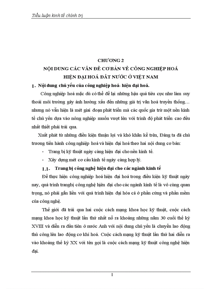 image for page Tính tất yếu và khách quan của quá trình công nghiệp hoá hiện đại hoá ở Việt Nam 1