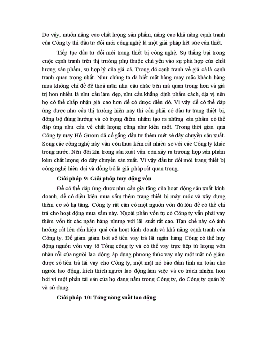image for page Một số giải pháp nhằm nâng cao khả năng cạnh tranh của Công ty may Hồ Gươm 1