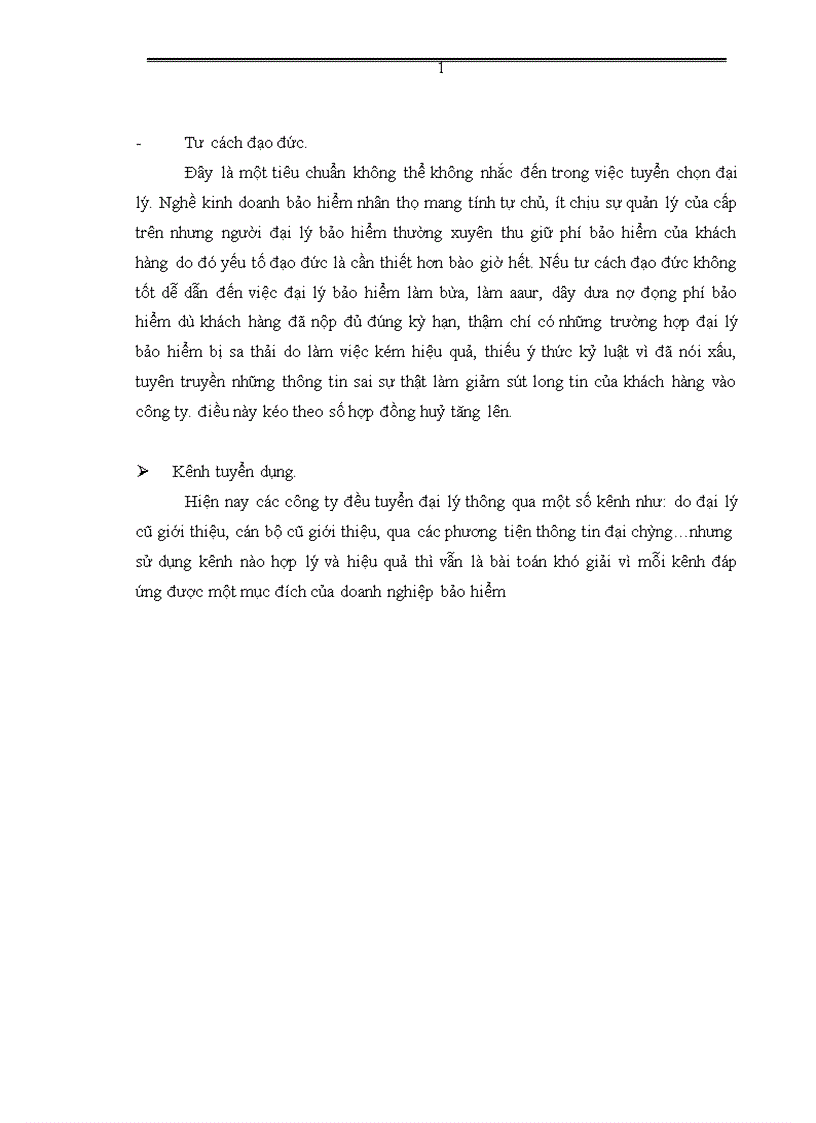 image for page Vấn đề tuyển dụng và đào tạo đại lý ở công ty Bảo Việt nhân thọ Hà Nội 1