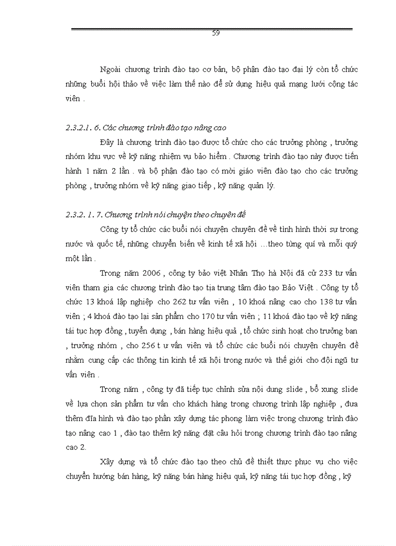 image for page Vấn đề tuyển dụng và đào tạo đại lý ở công ty Bảo Việt nhân thọ Hà Nội 1