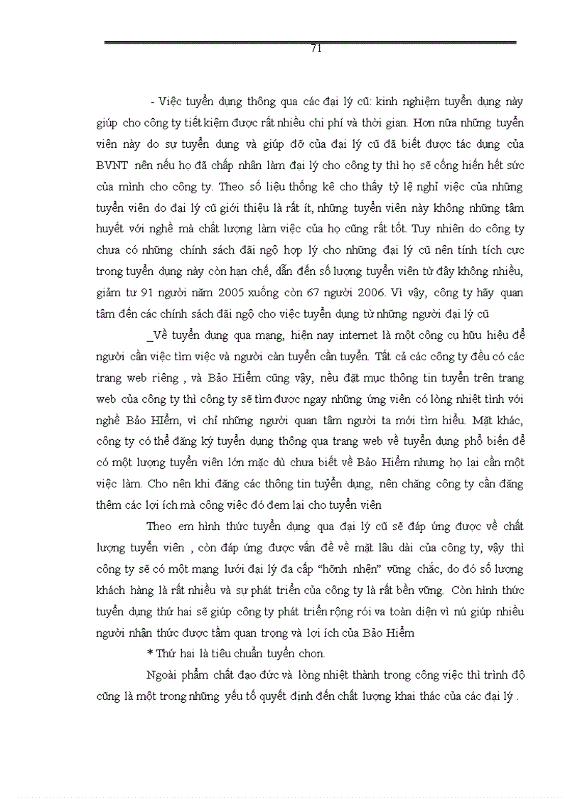 image for page Vấn đề tuyển dụng và đào tạo đại lý ở công ty Bảo Việt nhân thọ Hà Nội 1