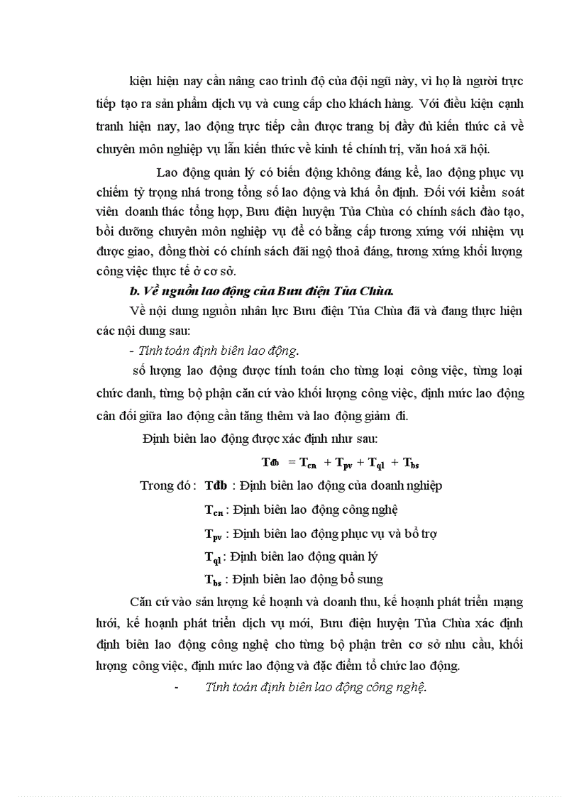 image for page Các biện pháp hoàn thiện công tác tổ chức lao động tại Bưu điện huyện Tủa chùa