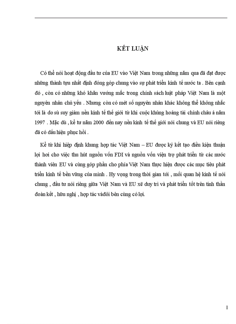 image for page Thực trạng và một số giải pháp tăng cường đầu tư của EU vào Việt Nam giai đoạn từ năm 1988 đến nay