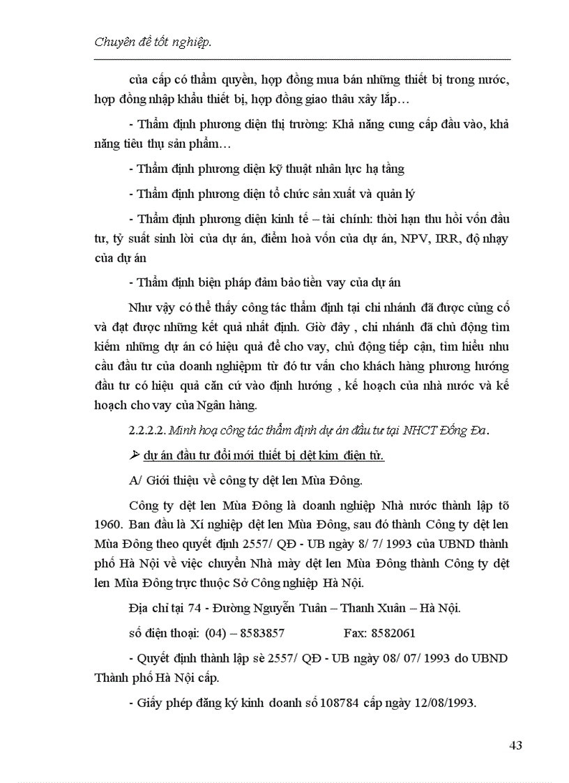 image for page Một số giải pháp nâng cao chất lượng công tác thẩm định dự án đầu tư tại chi nhánh NHCT Đống Đa 1
