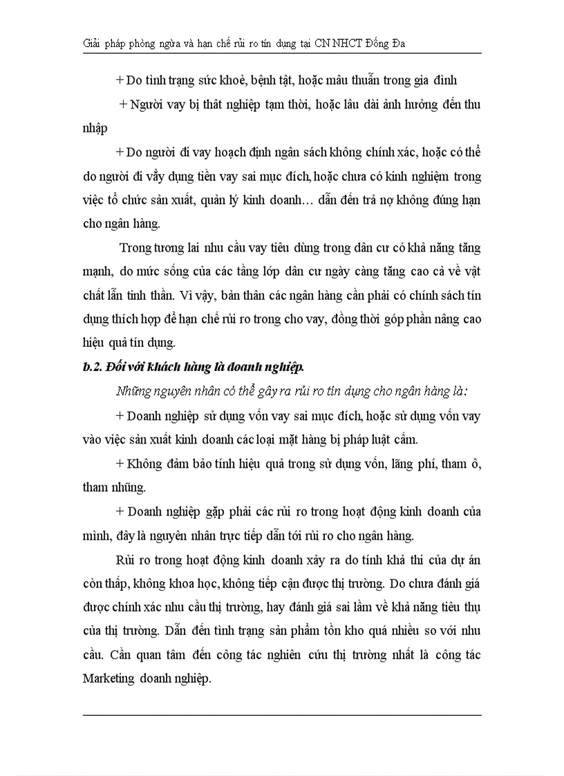 image for page Giải pháp hạn chế rủi ro tín dụng tại Chi nhánh Ngân hàng Công Thương khu vực Đống Đa 1