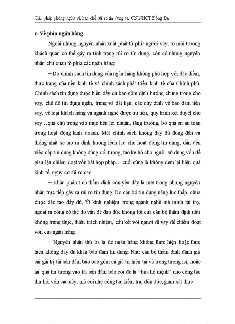 image for page Giải pháp hạn chế rủi ro tín dụng tại Chi nhánh Ngân hàng Công Thương khu vực Đống Đa 1