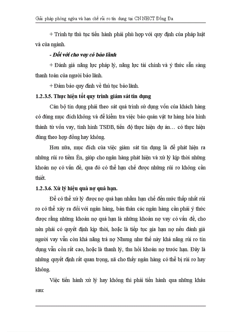 image for page Giải pháp hạn chế rủi ro tín dụng tại Chi nhánh Ngân hàng Công Thương khu vực Đống Đa 1
