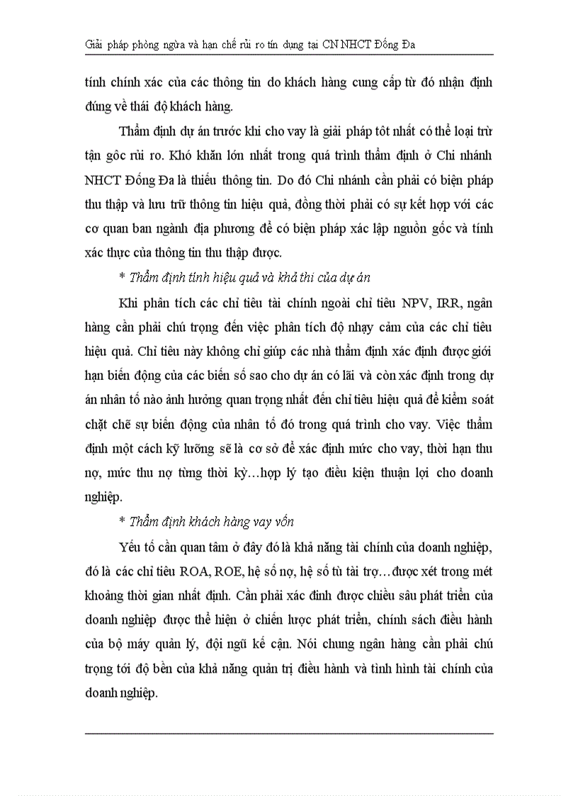 image for page Giải pháp hạn chế rủi ro tín dụng tại Chi nhánh Ngân hàng Công Thương khu vực Đống Đa 1