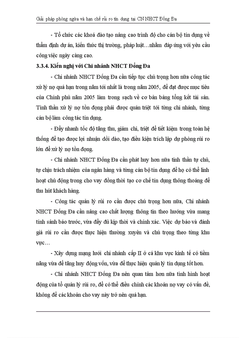 image for page Giải pháp hạn chế rủi ro tín dụng tại Chi nhánh Ngân hàng Công Thương khu vực Đống Đa 1