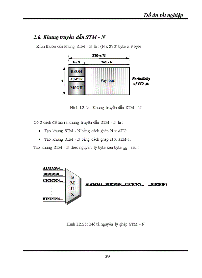 image for page Kỹ thuật truyền dẫn đồng bộ SDH ứng dụng kỹ thuật truyền dẫn SDH vào mạng cáp quang Hà Nội