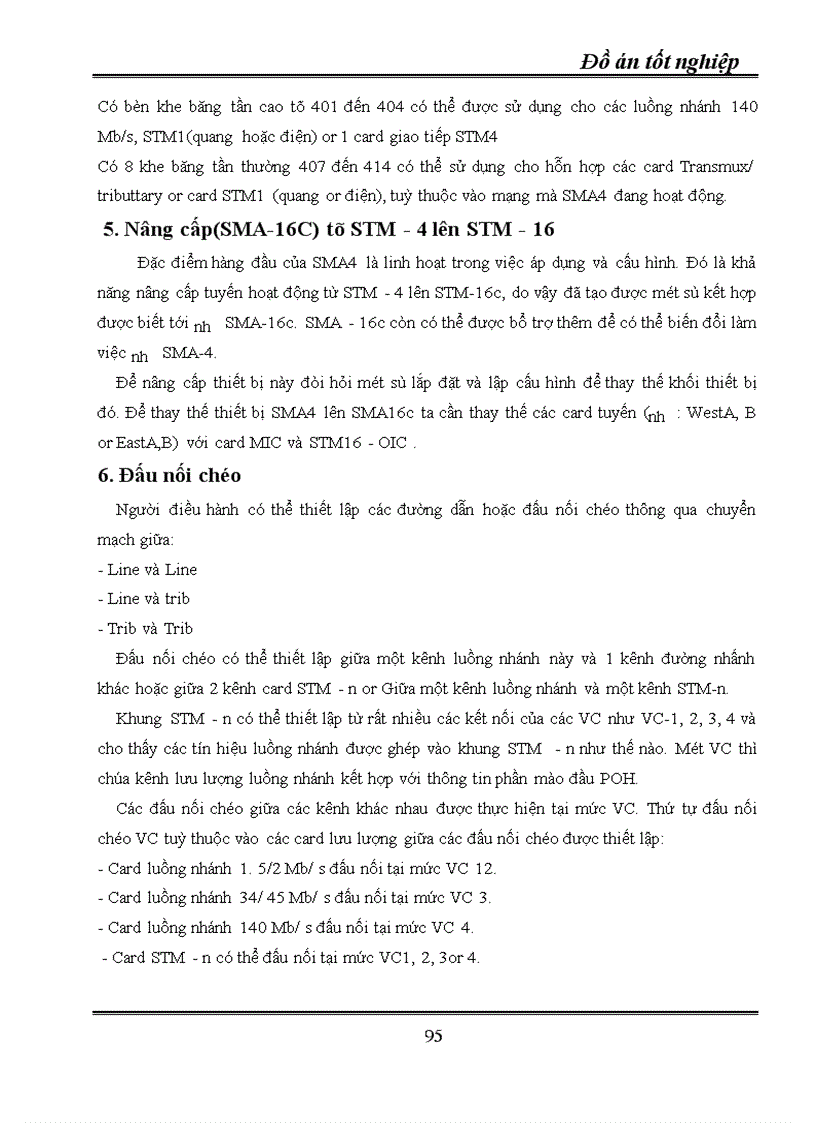 image for page Kỹ thuật truyền dẫn đồng bộ SDH ứng dụng kỹ thuật truyền dẫn SDH vào mạng cáp quang Hà Nội