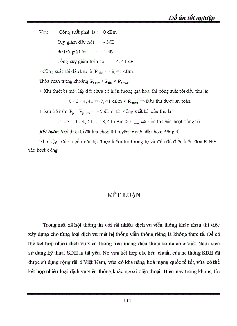 image for page Kỹ thuật truyền dẫn đồng bộ SDH ứng dụng kỹ thuật truyền dẫn SDH vào mạng cáp quang Hà Nội