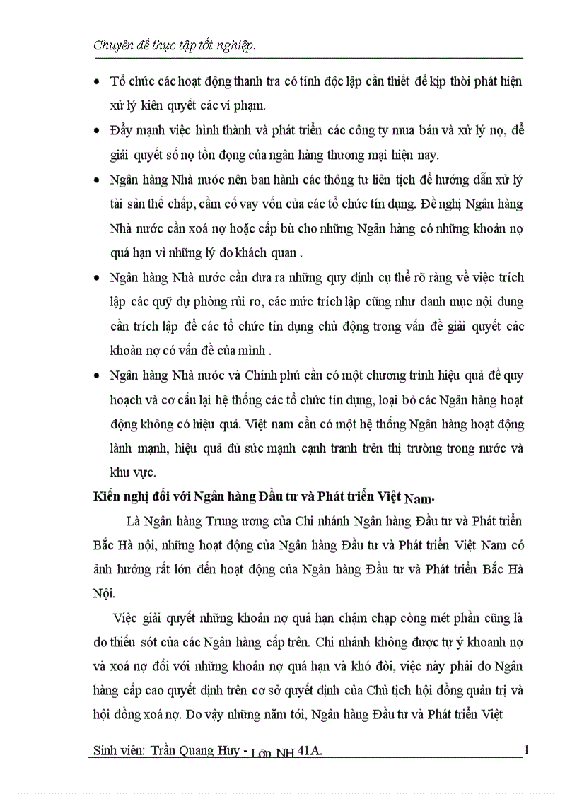 image for page Một số giải pháp nhằm nâng cao chât lượng tín dụng ngắn hạn tại Chi nhánh Ngân hàng Đầu tư Phát triển Bắc Hà nội 1