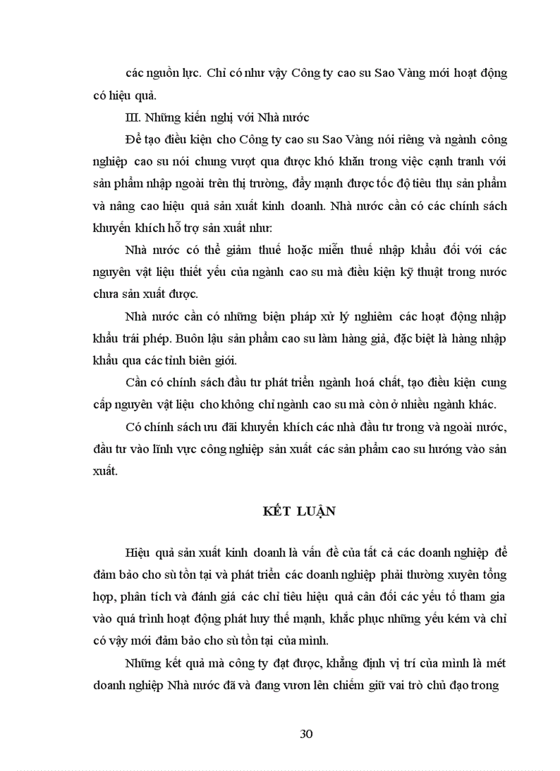 image for page Một số giải pháp nhằm nâng cao hiệu quả sản xuất kinh doanh của Công ty Cao su Sao vàng Hà Nội 1