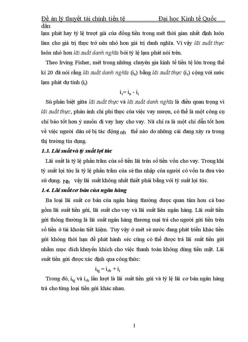 image for page Lãi suất thoả thuận và tác động của nó tới hệ thống ngân hàng thương mại ở Việt Nam