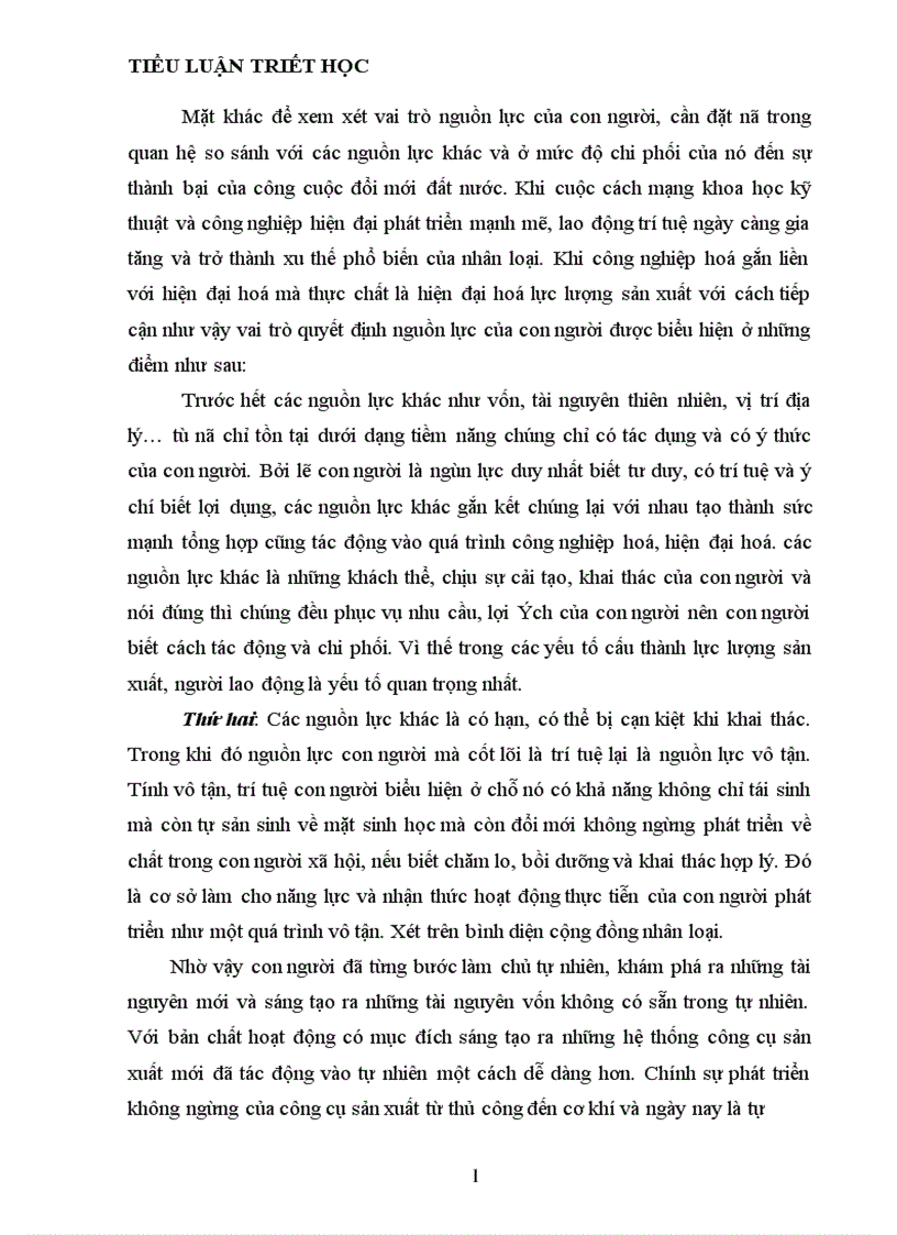 image for page Lý luận của chủ nghĩa Mác về con người và vấn đề con người trong sự nghiệp công nghiệp hoá hiện đại hoá đất nước 1