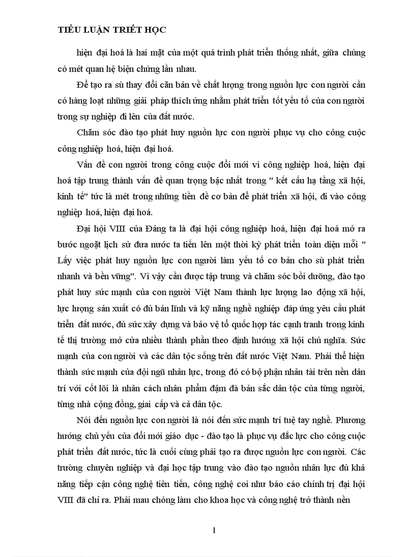 image for page Lý luận của chủ nghĩa Mác về con người và vấn đề con người trong sự nghiệp công nghiệp hoá hiện đại hoá đất nước 1