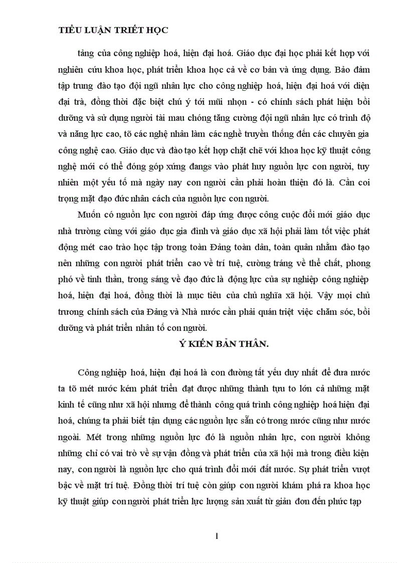 image for page Lý luận của chủ nghĩa Mác về con người và vấn đề con người trong sự nghiệp công nghiệp hoá hiện đại hoá đất nước 1