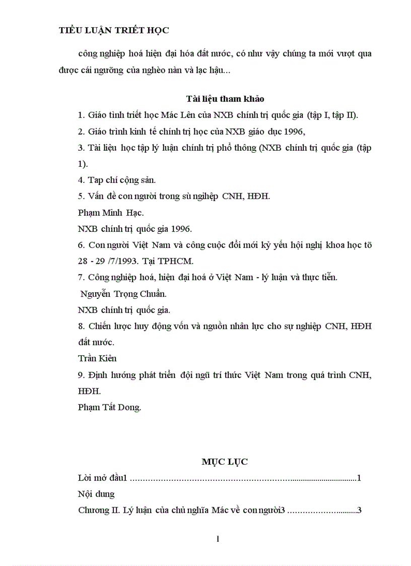 image for page Lý luận của chủ nghĩa Mác về con người và vấn đề con người trong sự nghiệp công nghiệp hoá hiện đại hoá đất nước 1