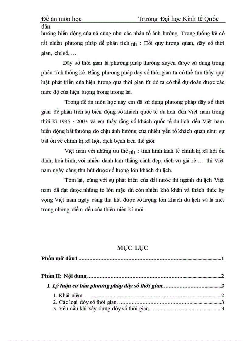 image for page Một số phương pháp dự báo thống kê ngắn hạn dựa trên cơ sở DSTG