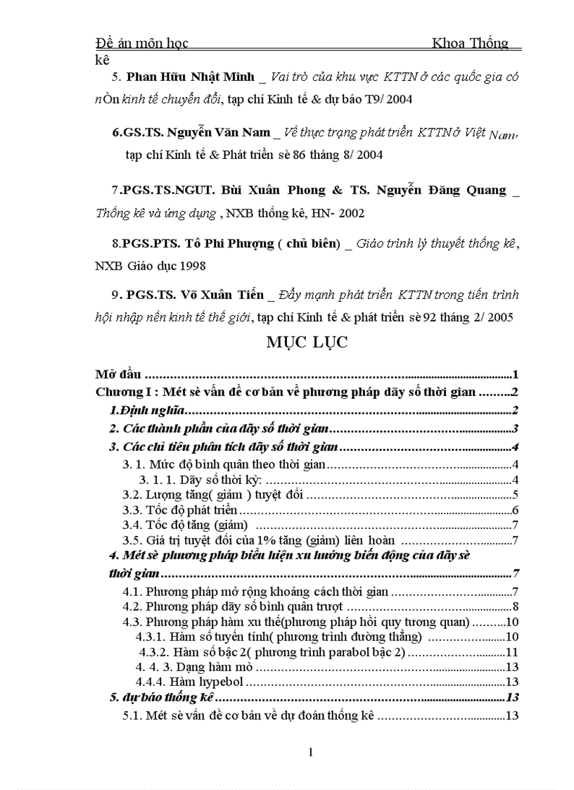 image for page Vận dụng phương pháp dãy số thời gian trong thống kê để phân tích sự tăng quy mô số doanh nghiệp thuộc khu vực kinh tế tư nhân 10 năm qua 1999 2004 và dự báo đến năm 2007