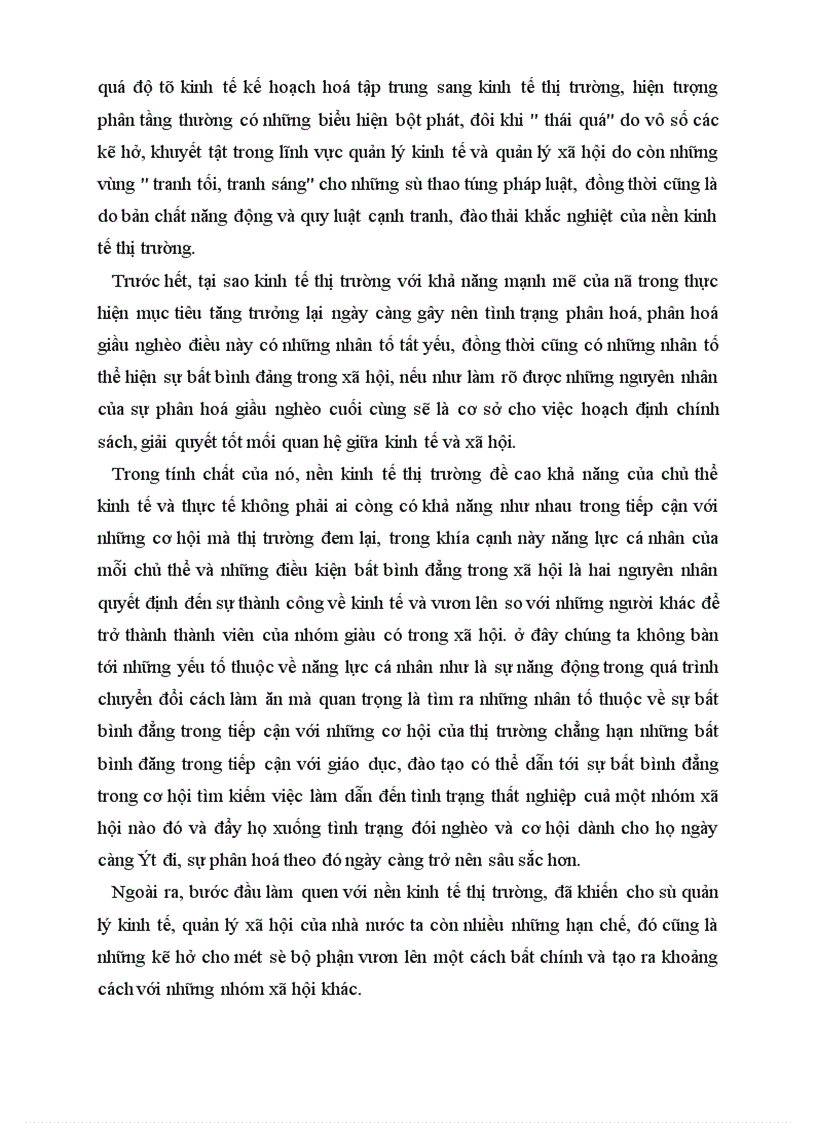 image for page kinh tế thị trường và sự phân hoá giàu nghèo