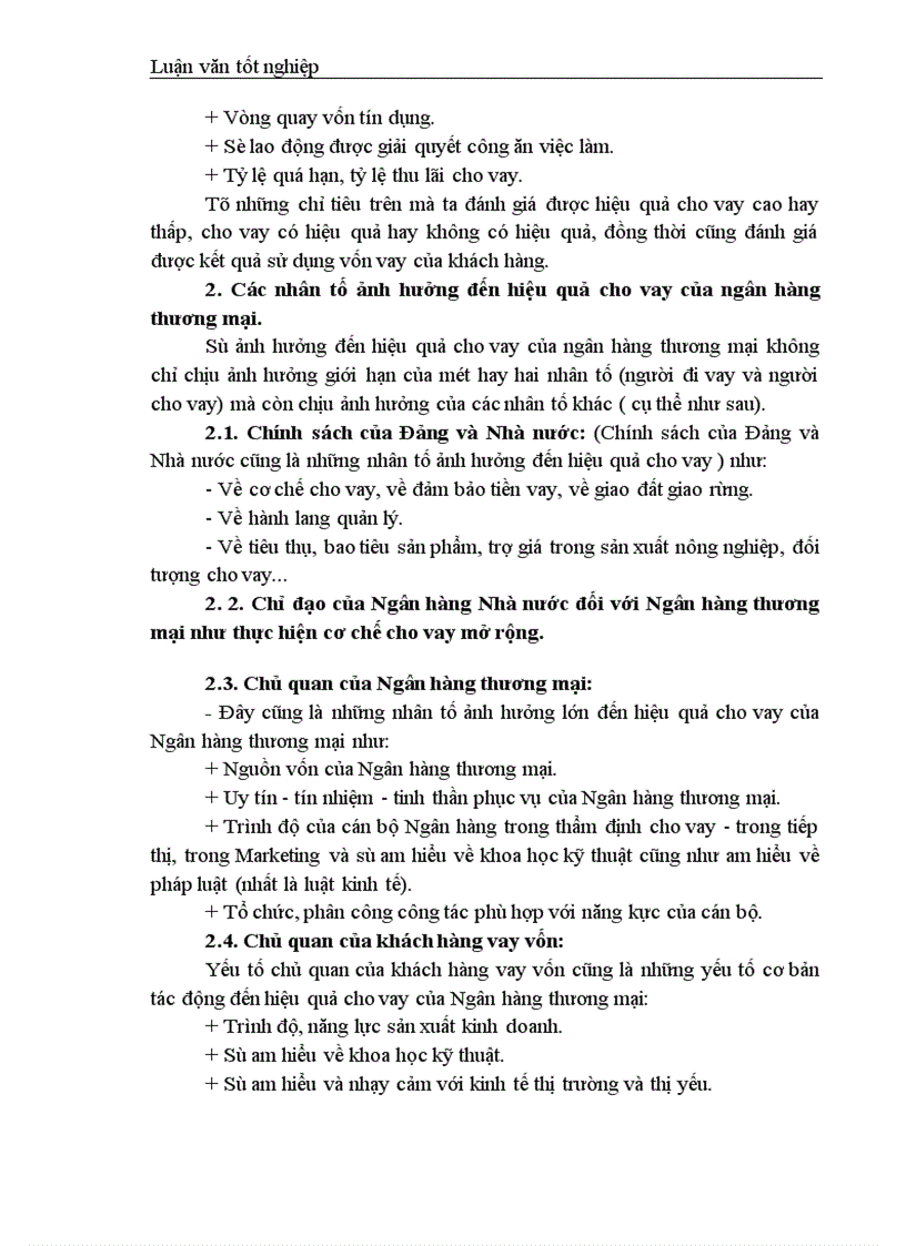 image for page Giải pháp nâng cao hiệu quả cho vay đối với hộ sản xuất ở Ngân hàng nông nghiệp huyện Kinh Môn tỉnh Hải Dương 1