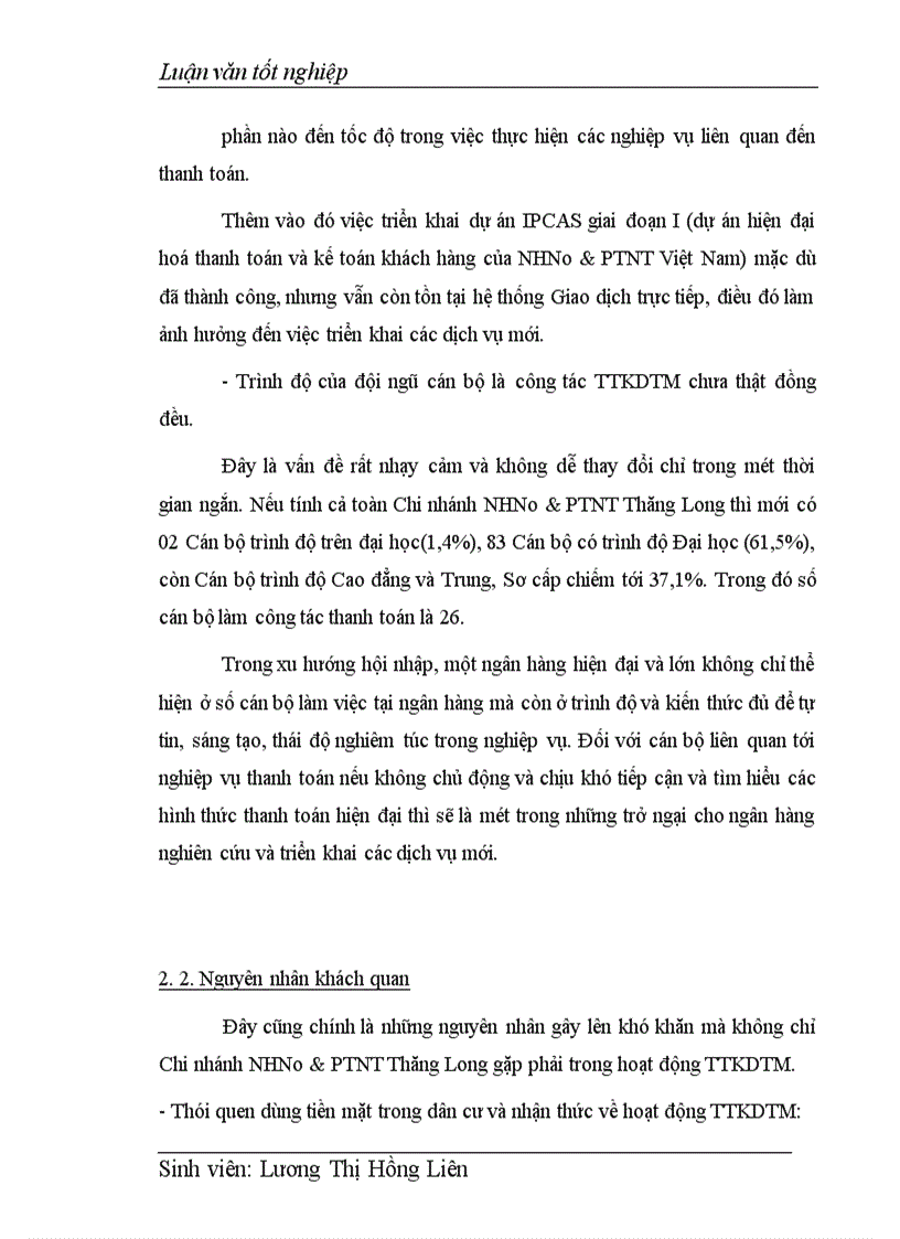 image for page Mở rộng hoạt động thanh toán không dùng tiền mặt tại Chi nhánh NHNo PTNT Thăng Long 1