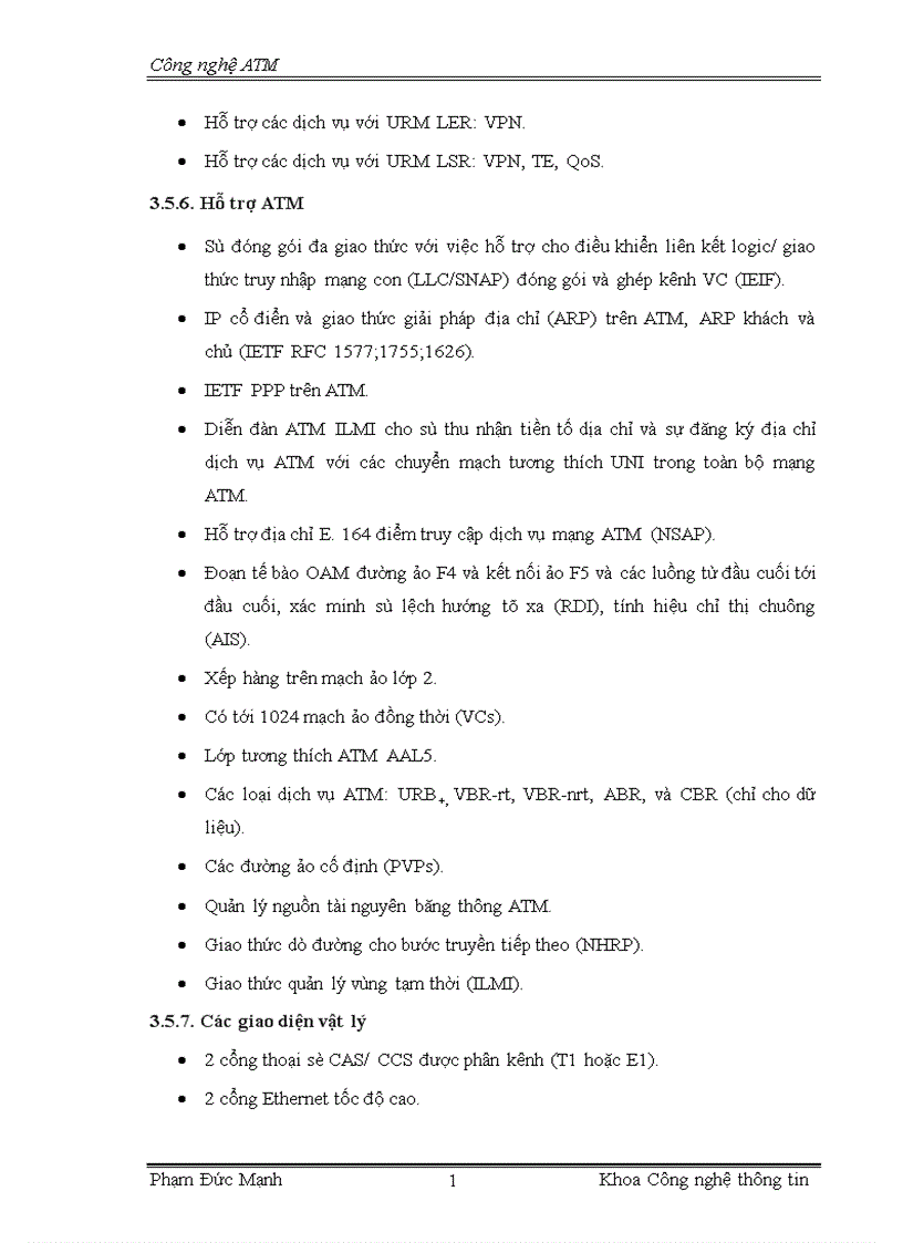 image for page Tổng quan về công nghệ ATM