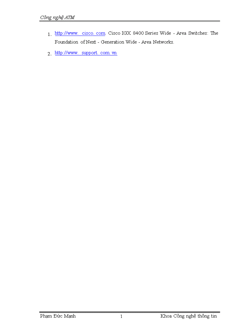 image for page Tổng quan về công nghệ ATM