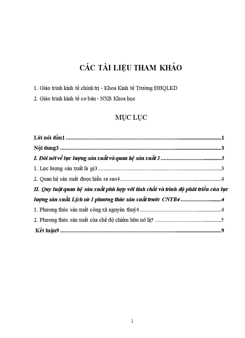 image for page Qua lịch sử phát triển của 3 phương thức sản xuất trước CNTB chứng minh quy luật QHSX phải phù hợp với tính chất và trình độ phát triển của LLSX 1