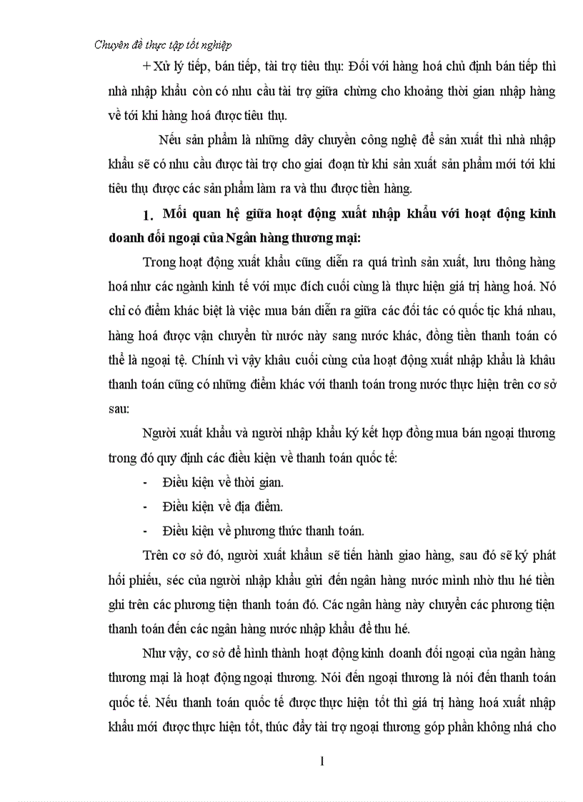 image for page Một số giải pháp nhằm mở rộng hoạt động tín dụng tài trợ xuất nhập khẩu tại Sở giao dịch I Ngân hàng Đầu tư và Phát triển Việt Nam 1