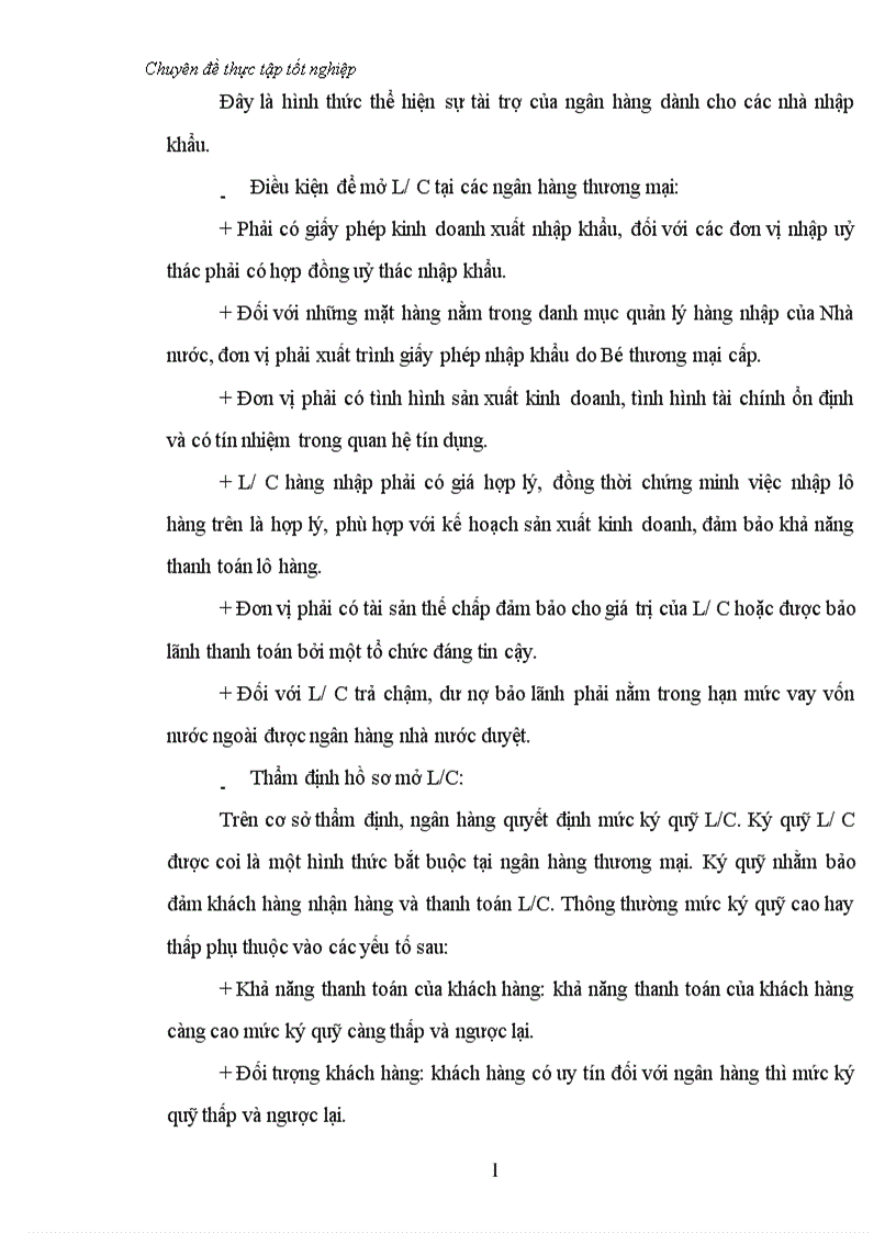 image for page Một số giải pháp nhằm mở rộng hoạt động tín dụng tài trợ xuất nhập khẩu tại Sở giao dịch I Ngân hàng Đầu tư và Phát triển Việt Nam 1