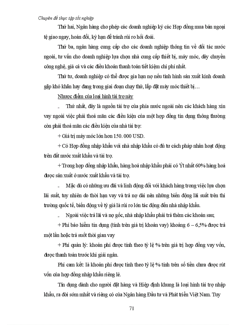 image for page Một số giải pháp nhằm mở rộng hoạt động tín dụng tài trợ xuất nhập khẩu tại Sở giao dịch I Ngân hàng Đầu tư và Phát triển Việt Nam 1
