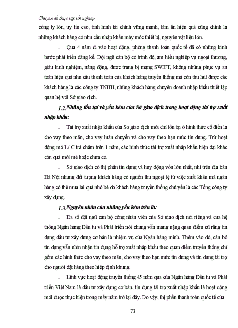 image for page Một số giải pháp nhằm mở rộng hoạt động tín dụng tài trợ xuất nhập khẩu tại Sở giao dịch I Ngân hàng Đầu tư và Phát triển Việt Nam 1