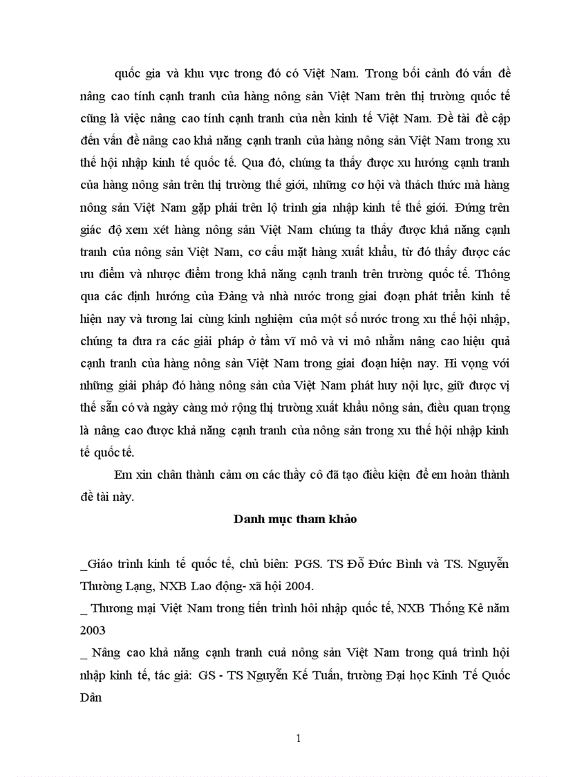 image for page vấn đề nâng cao khả năng cạnh tranh của hàng nông sản Việt nam trong xu thế hội nhập kinh tế quốc tế 1