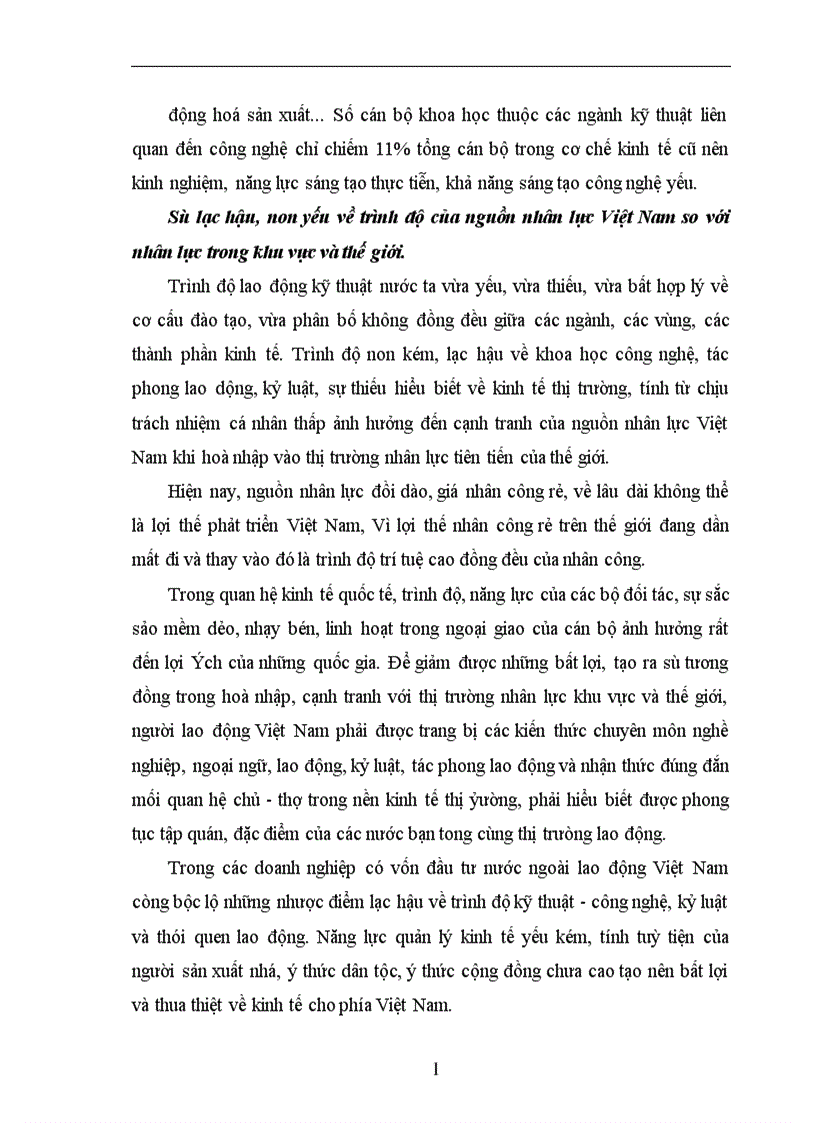 image for page Thực trạng và giải pháp để nâng cao hiệu quả của đào tạo và sử dụng nguồn nhân lực phục vụ cho sự nghiệp công nghiệp hoá hiện đại hoá ở Việt Nam 1