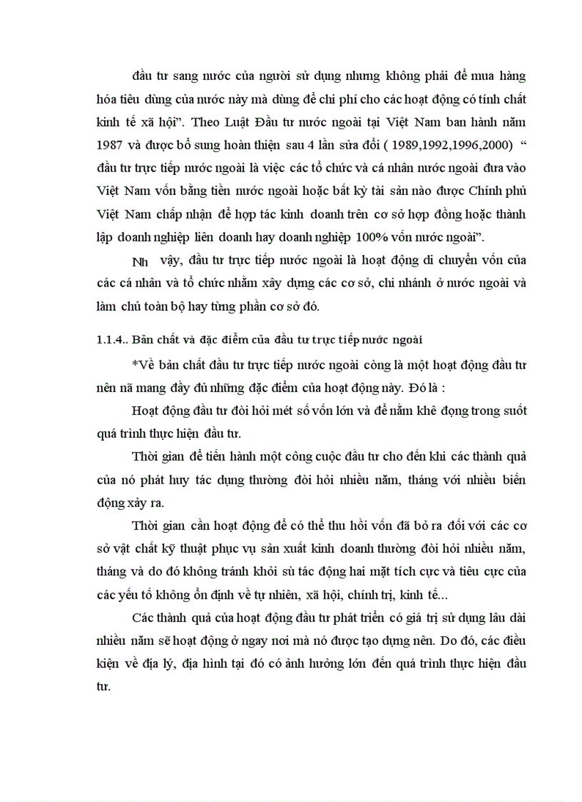 Một số giải pháp về đầu tư trực tiếp nước ngoài nhằm thúc đẩy tăng trưởng kinh tế Việt Nam
